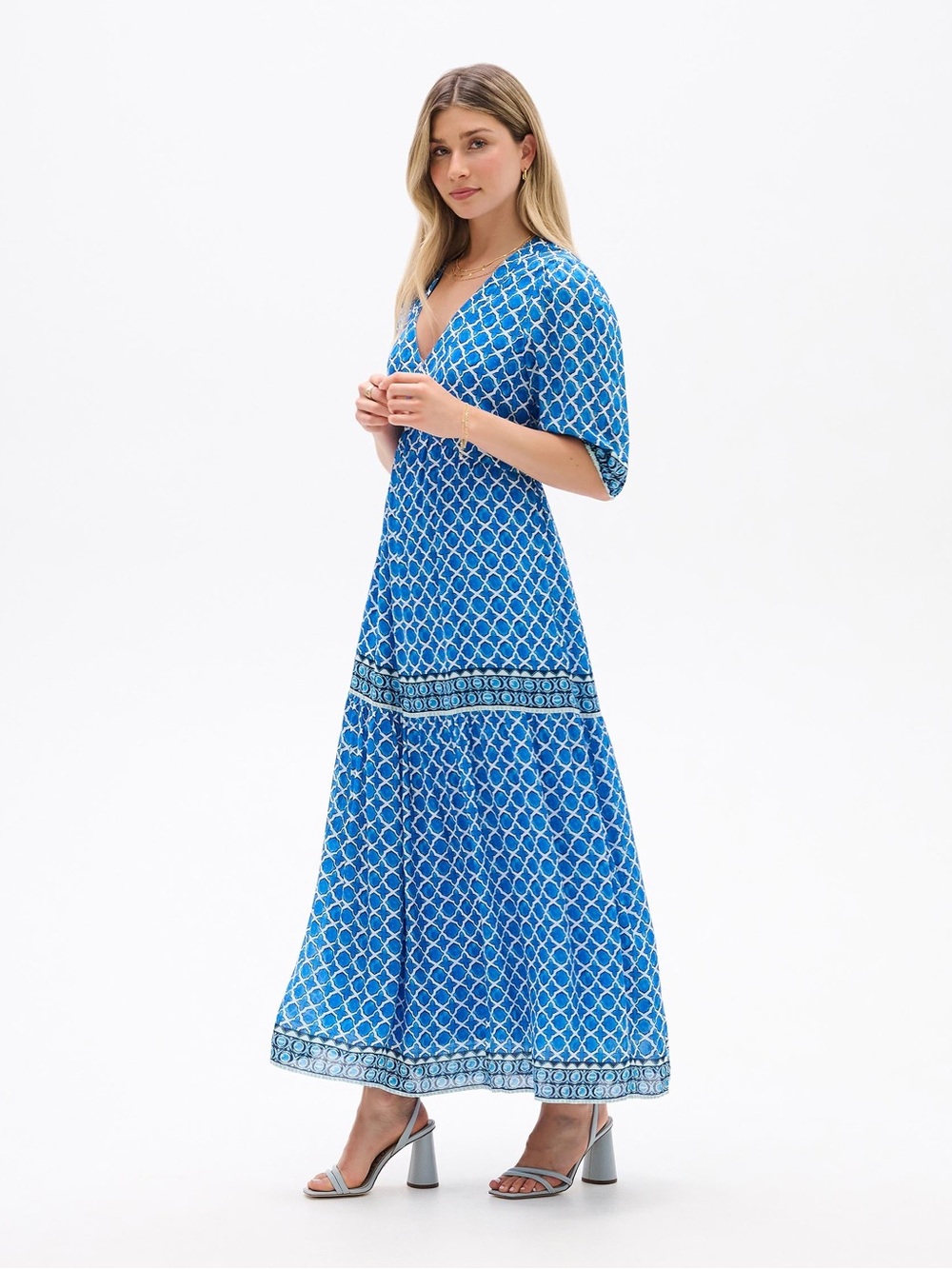 Hatley Willow Dress - Water Blue Medallion - Small